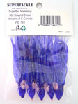 SUPERTACKLE Trolling Octopus Skirt 3" Foil/Purple x5