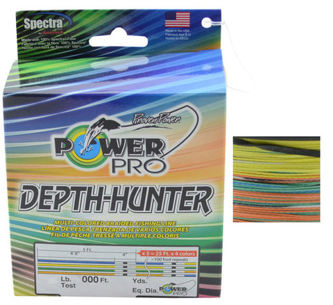 PowerPro Depth-Hunter Multicolor Braided Line