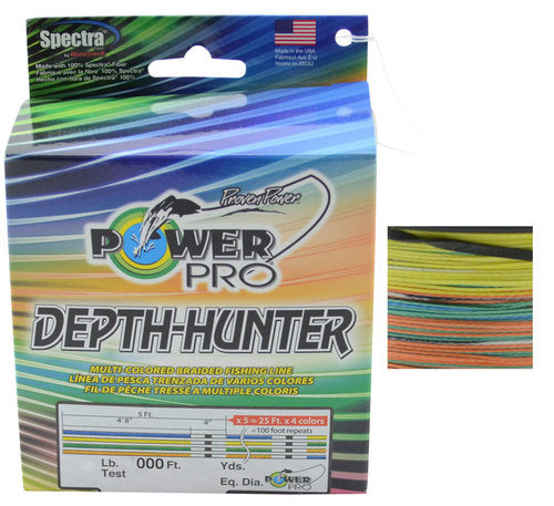 PowerPro Depth-Hunter Multicolor Braided Line